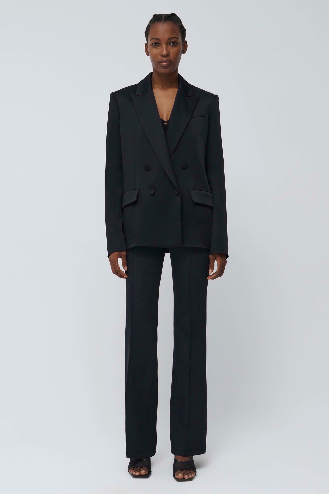 Black Norah Double Breasted Blazer - SIMKHAI