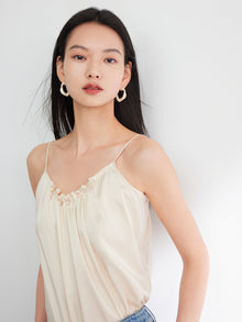 Elegant Mulberry Silk Cami | Beige