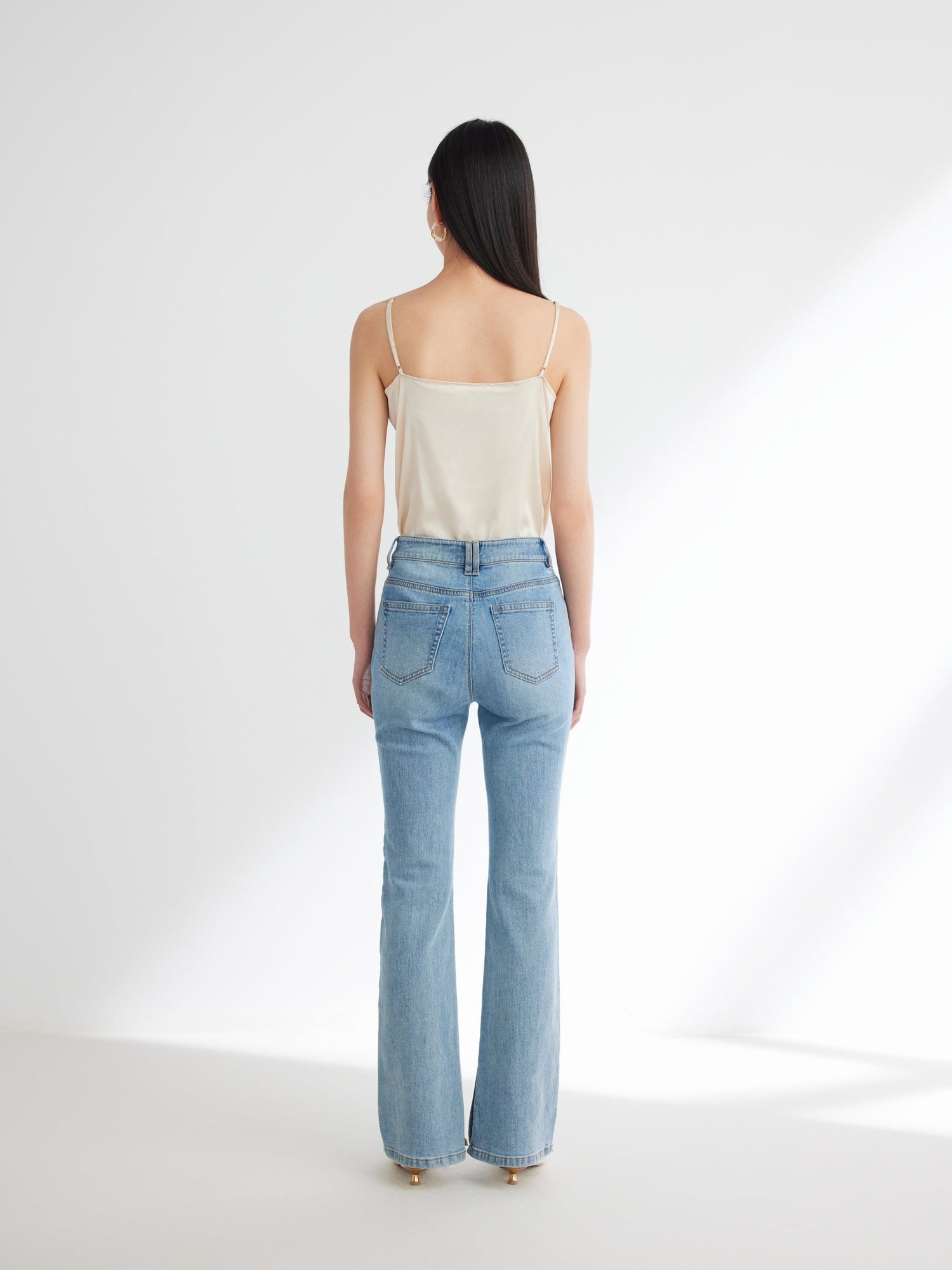 Elegant Mulberry Silk Cami | Beige