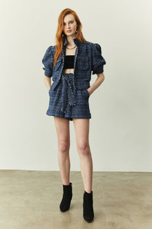 Stella Short | Denim Tweed