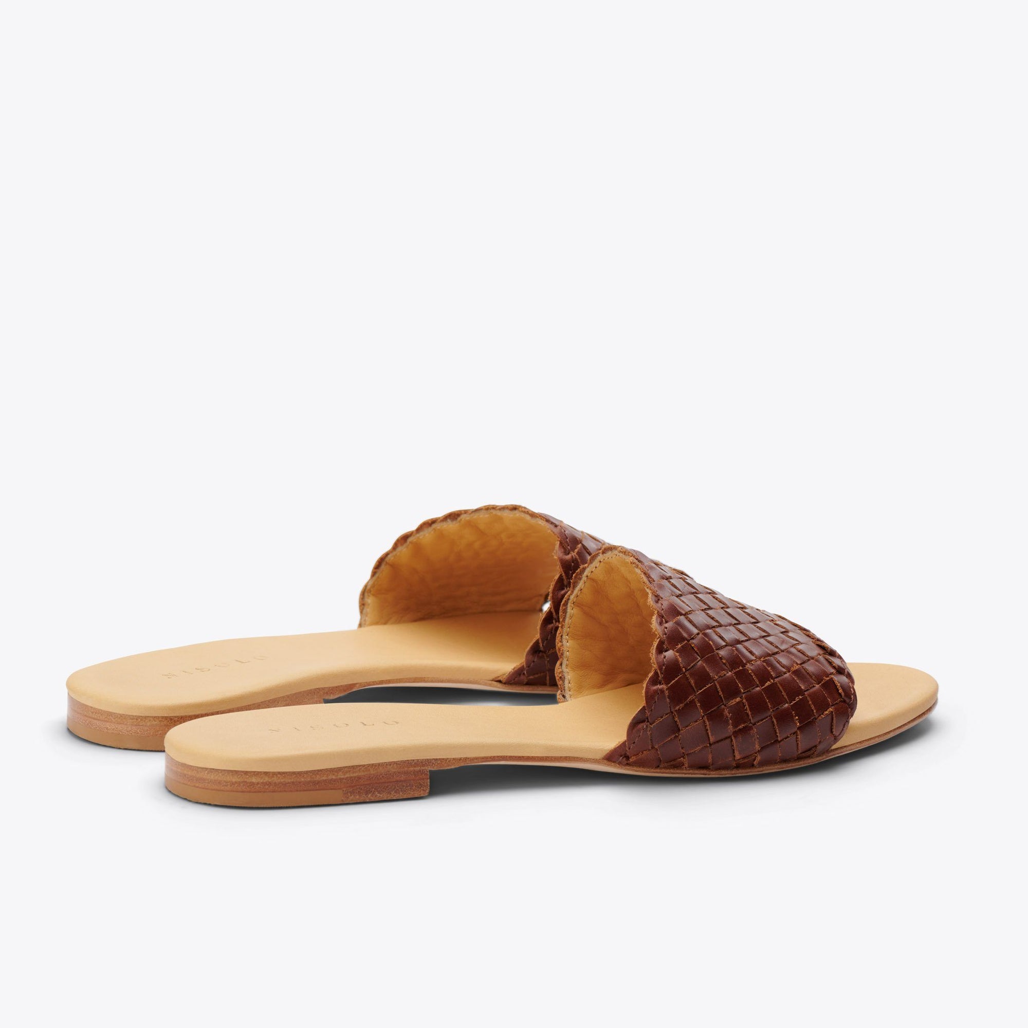 Womens | Isla Woven Slide Sandal Woven | Brandy