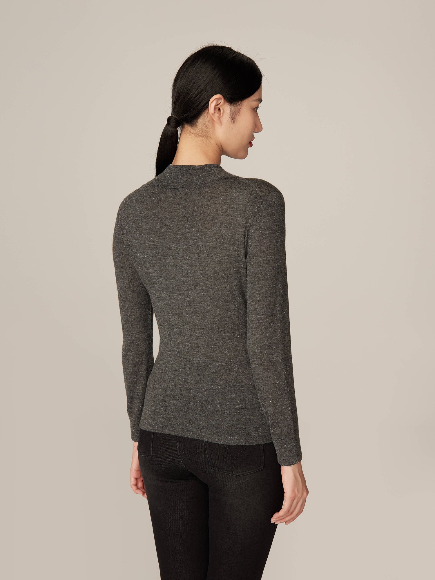 Turtleneck Sweater | Grey