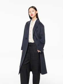 High Quality Wool Coat | Blue