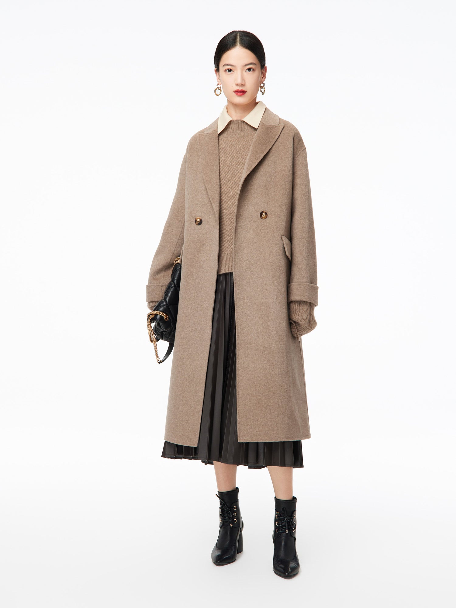 High Quality Wool Coat | Cream White