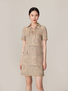 Short Sleeve Dress | Camel