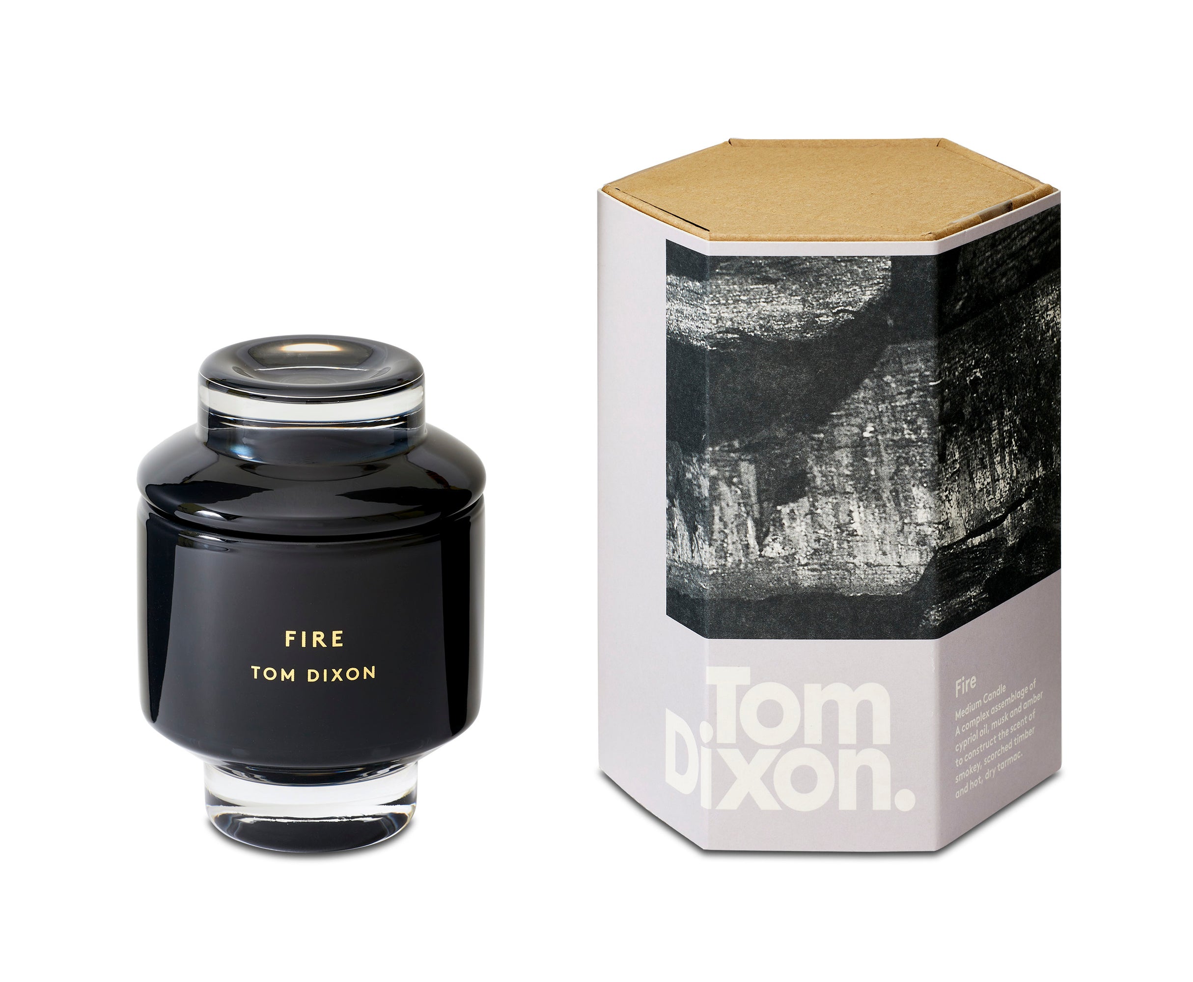 Elements Candle Medium Fire | Black