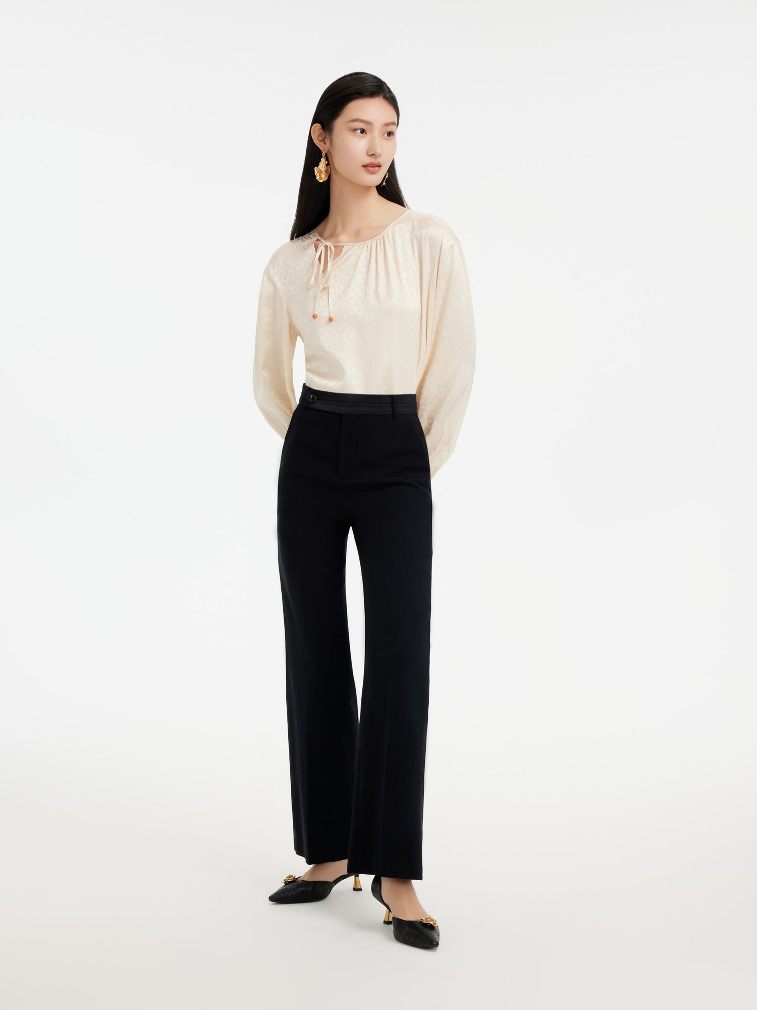 Silk Shirt | Beige