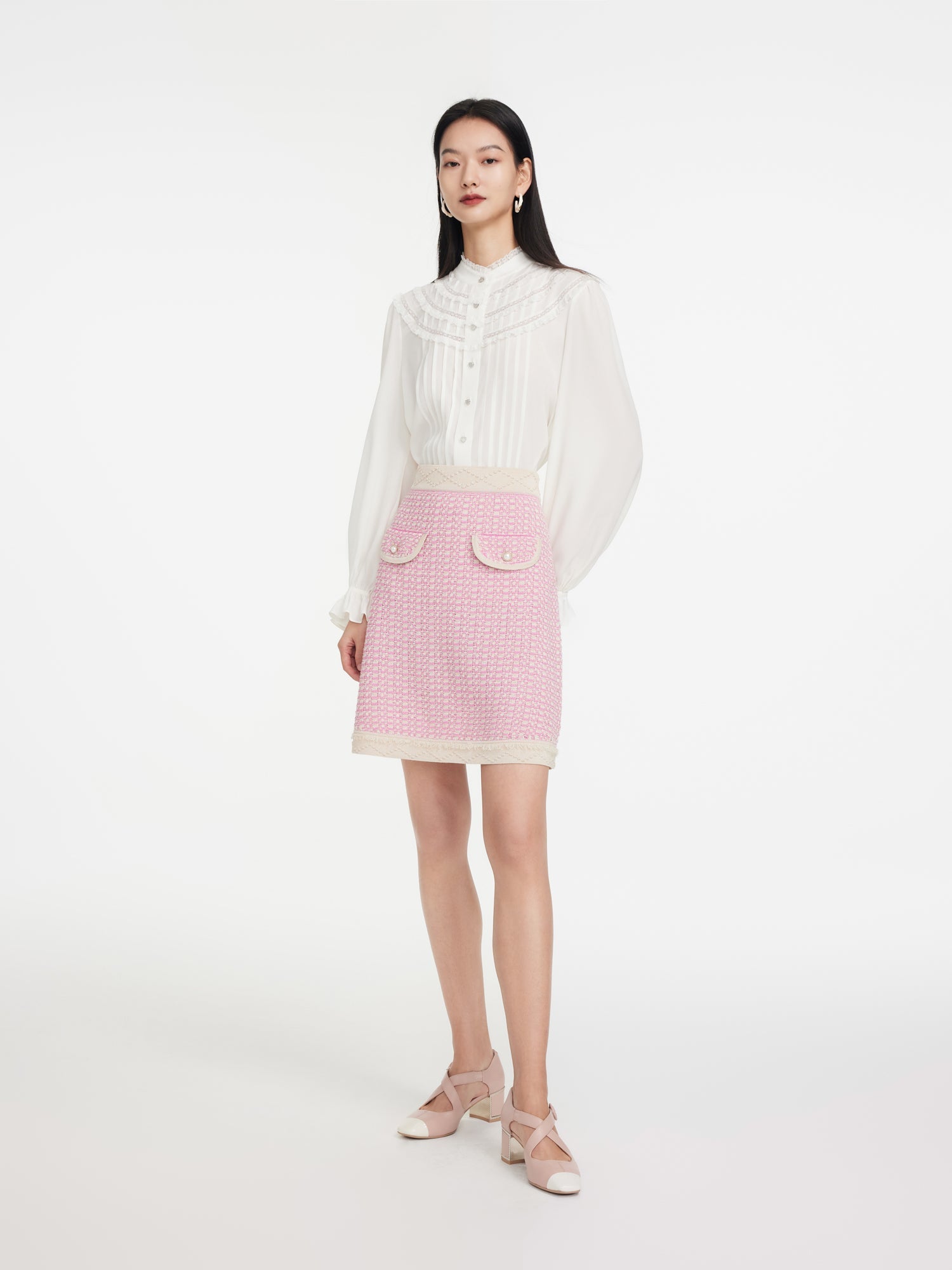 Cotton Skirt | Pink