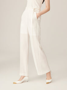 Wide Leg Pants | White