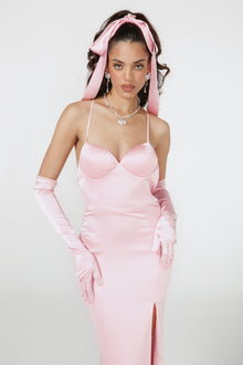 Angelique Bow Dress | Pink
