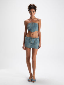 Claire Denim Mini Skirt | Denim