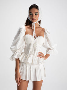 Maddie Lace Top | White