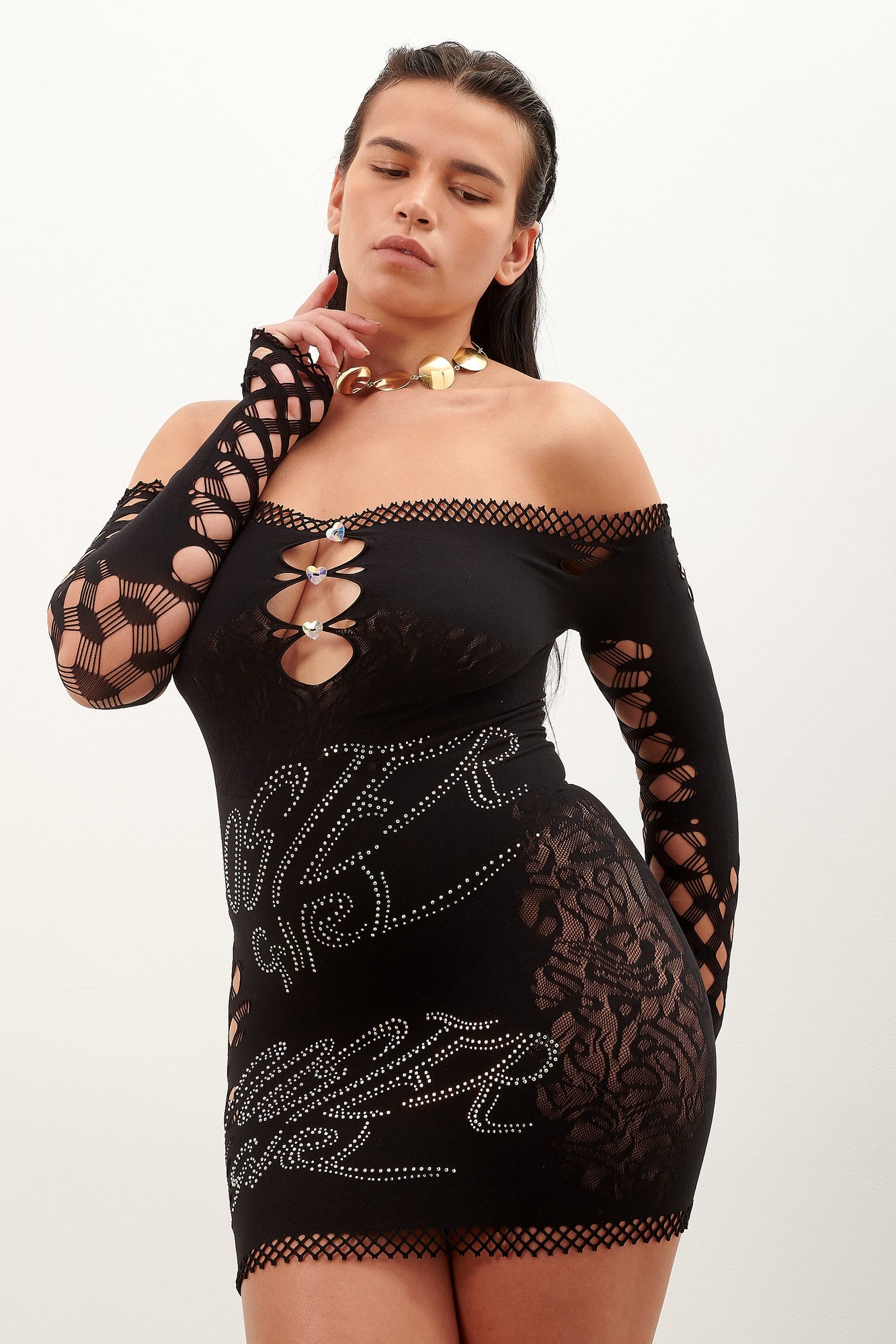 Coco Dress Long Sleeve | Jet Black