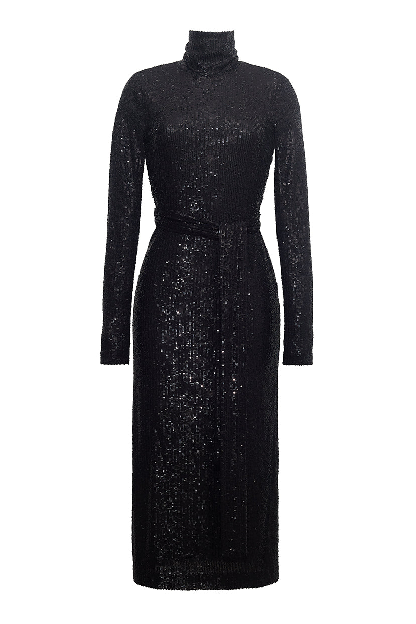 Piper Dress | Black Sequin