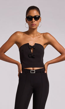 Giselle Bow Bustier | Black