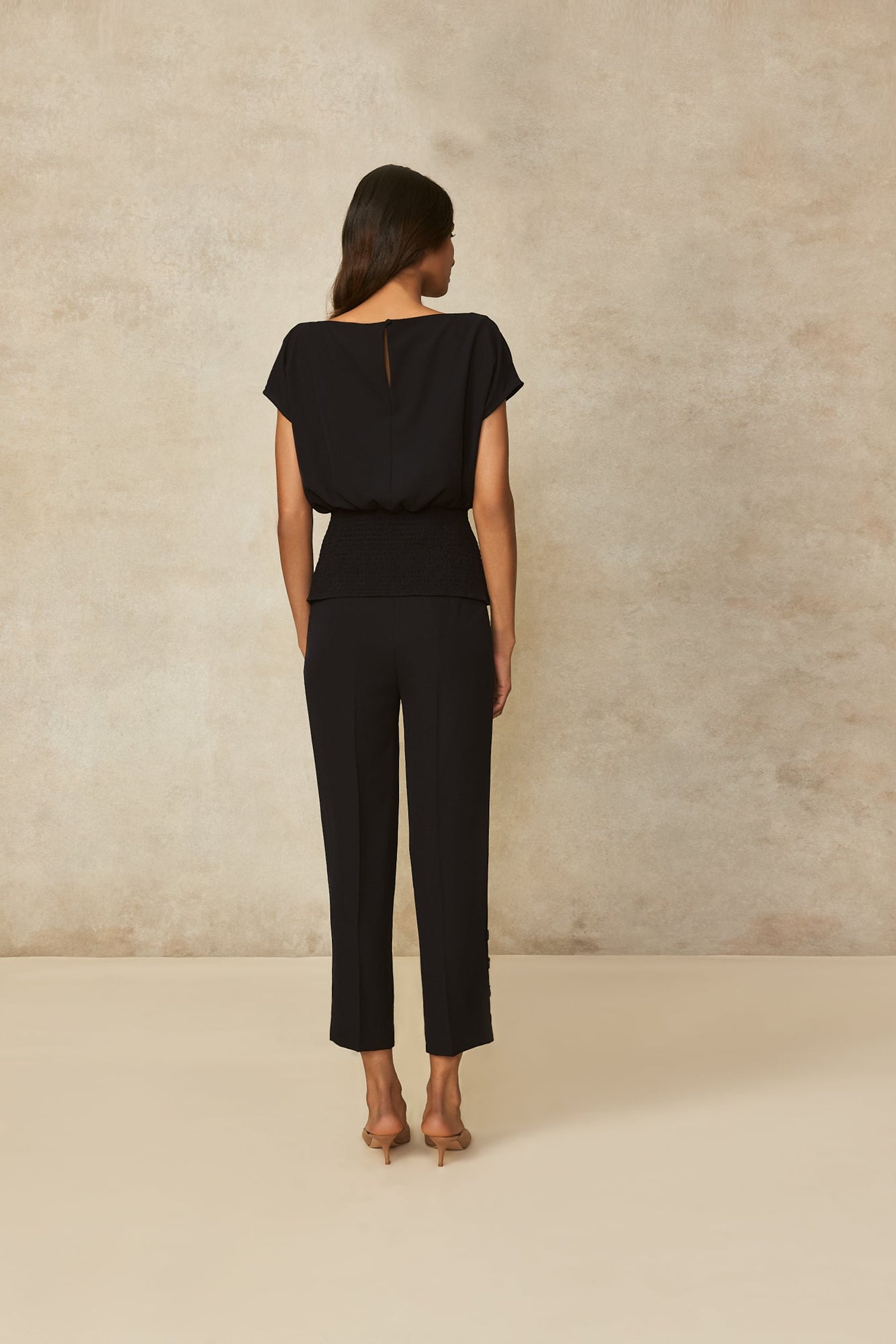 Fluid Crepe Lynn Pant | Navy