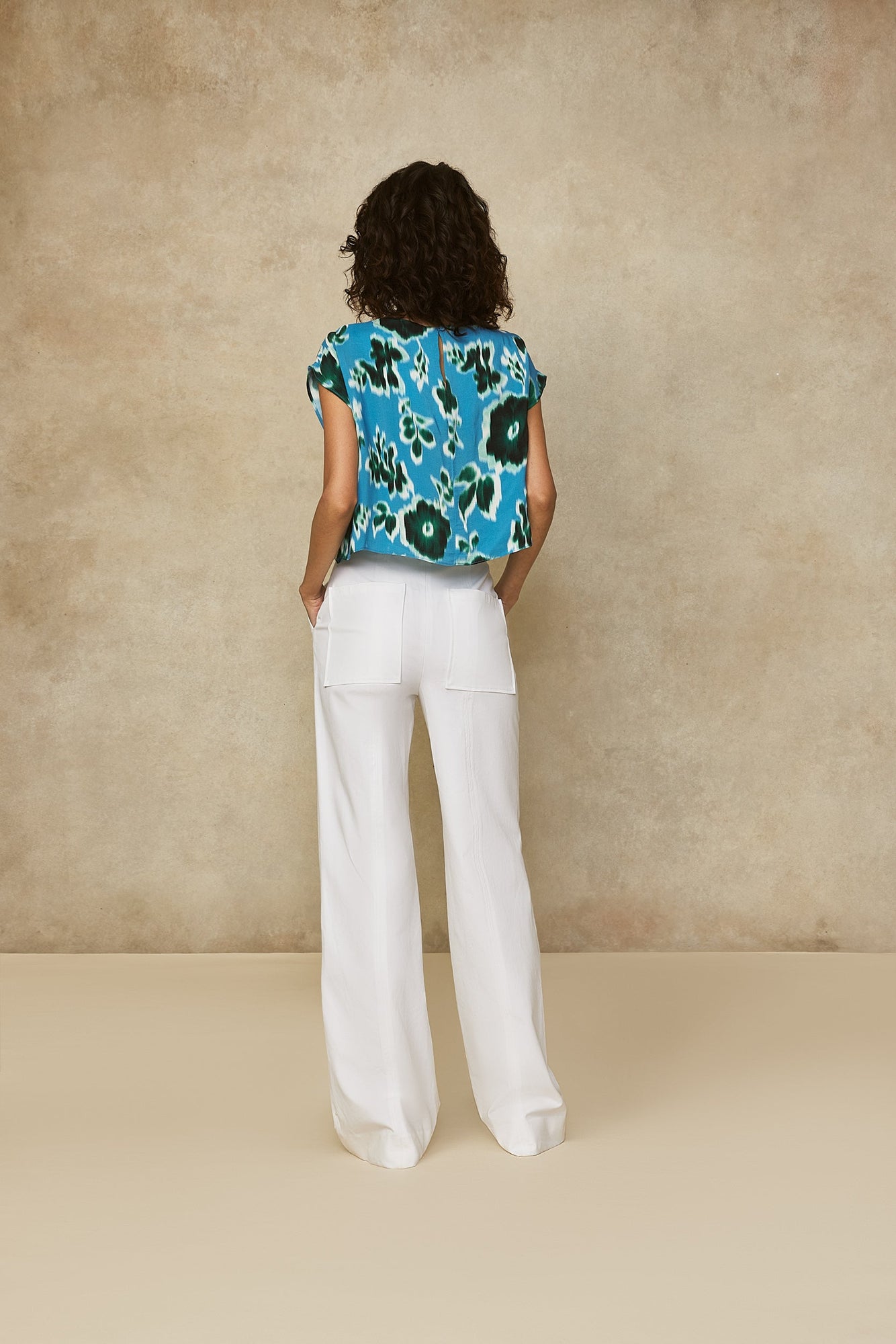 Stretch Cotton Hanna Pant | White