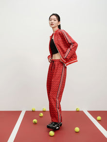 Drawstring Sport Pants | Red