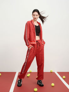 Drawstring Sport Pants | Red