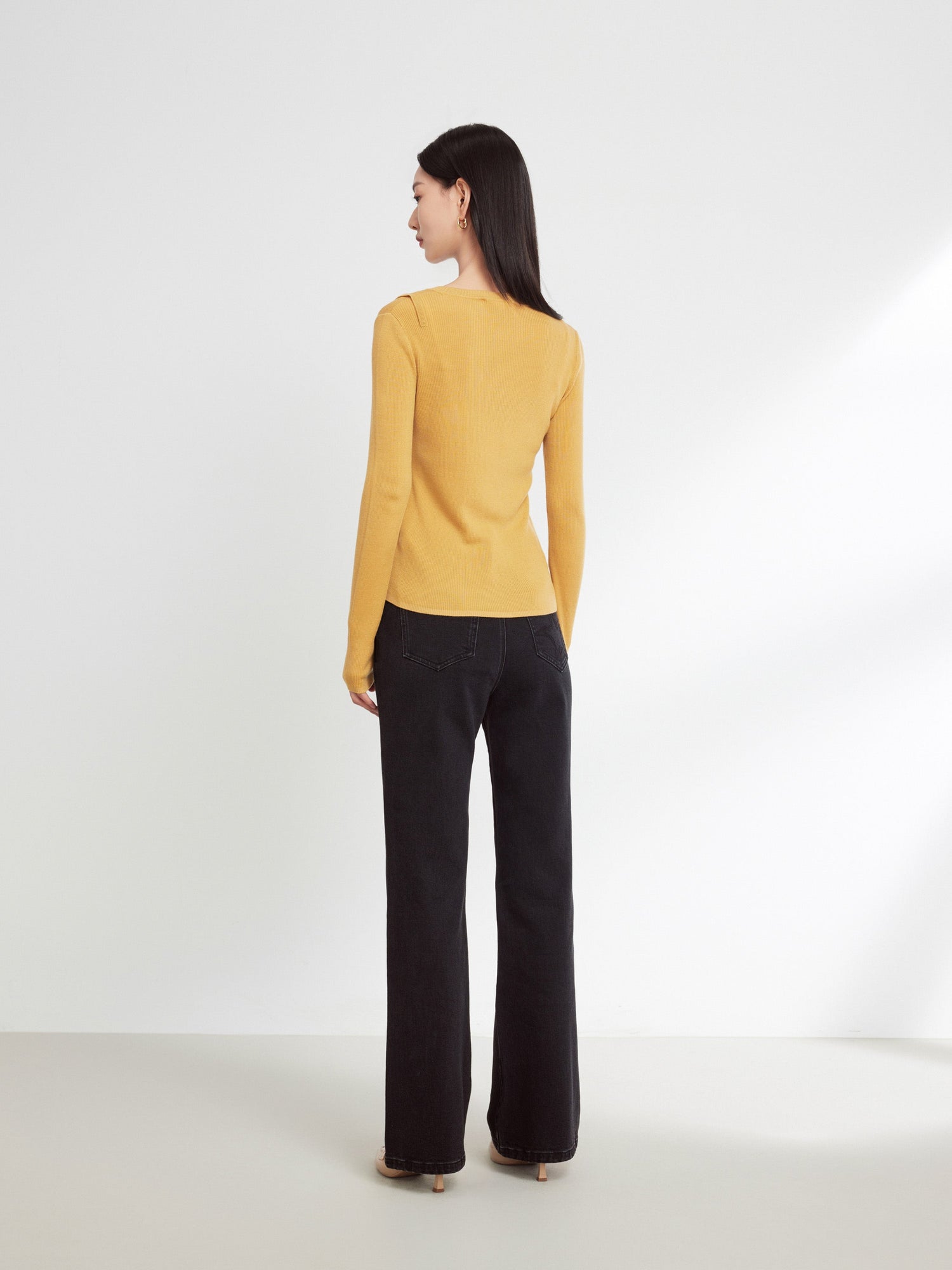 Knitted Top | Yellow