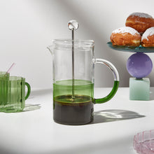 Two Tone Coffee Plunger | Clear/Green