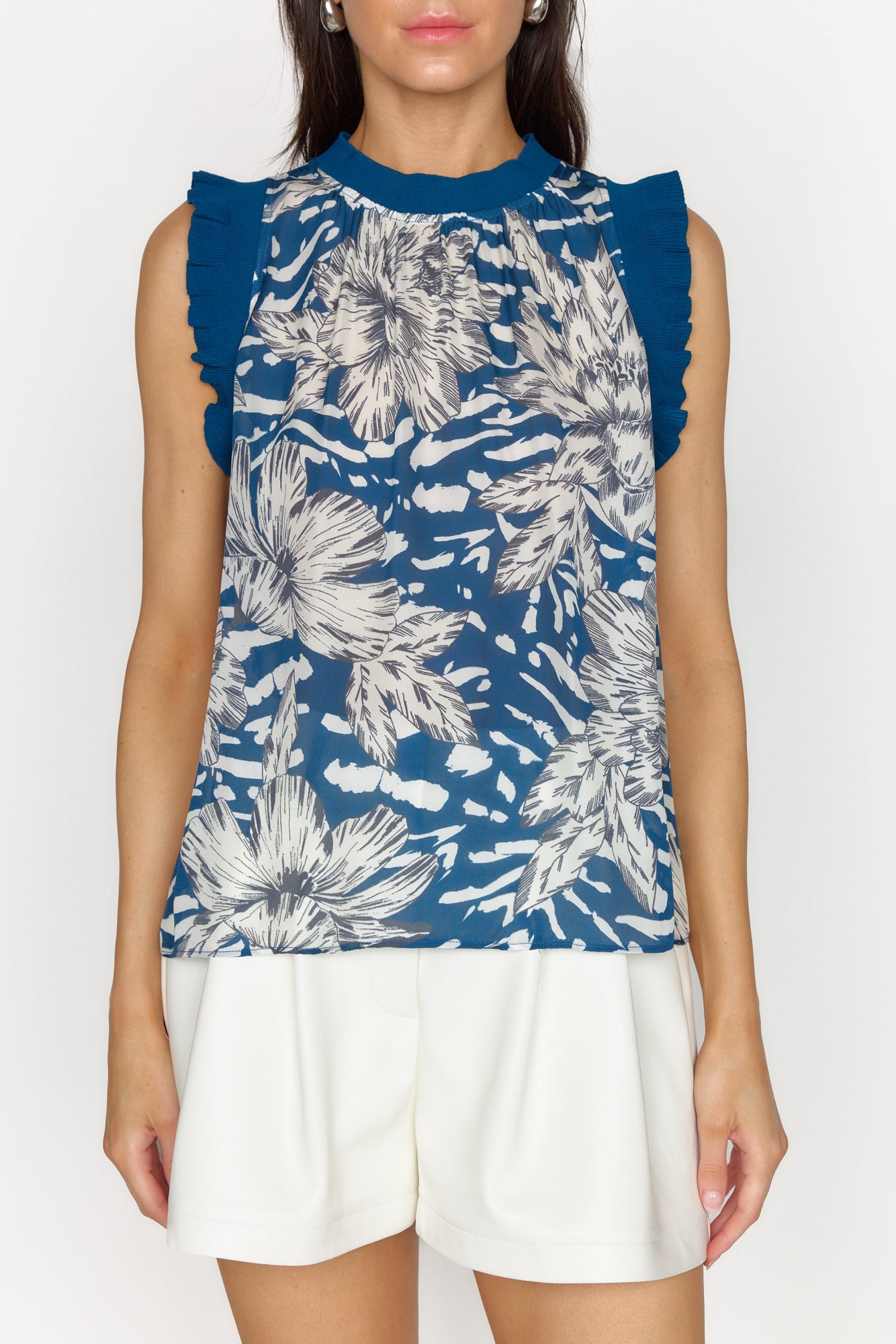 Bonnie Top | Navy Lotus