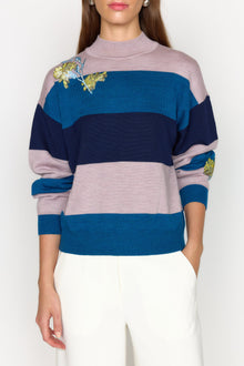 Bianca Sweater | Blue Stripe