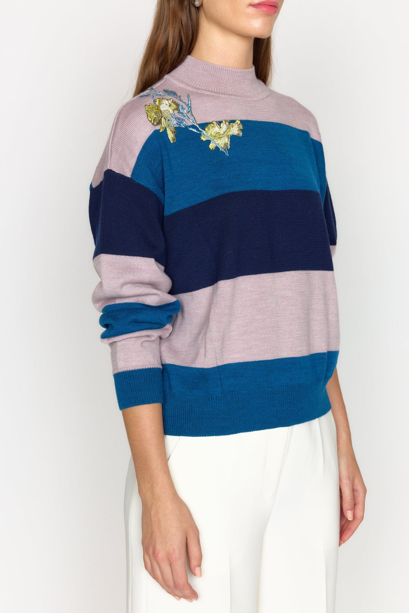 Bianca Sweater | Blue Stripe