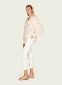 Lorien Top | Antique Creme x Gold Print