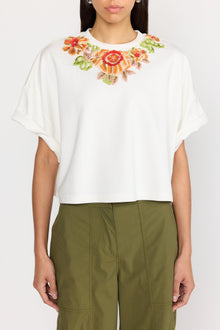 Jace Top | White Embroidery