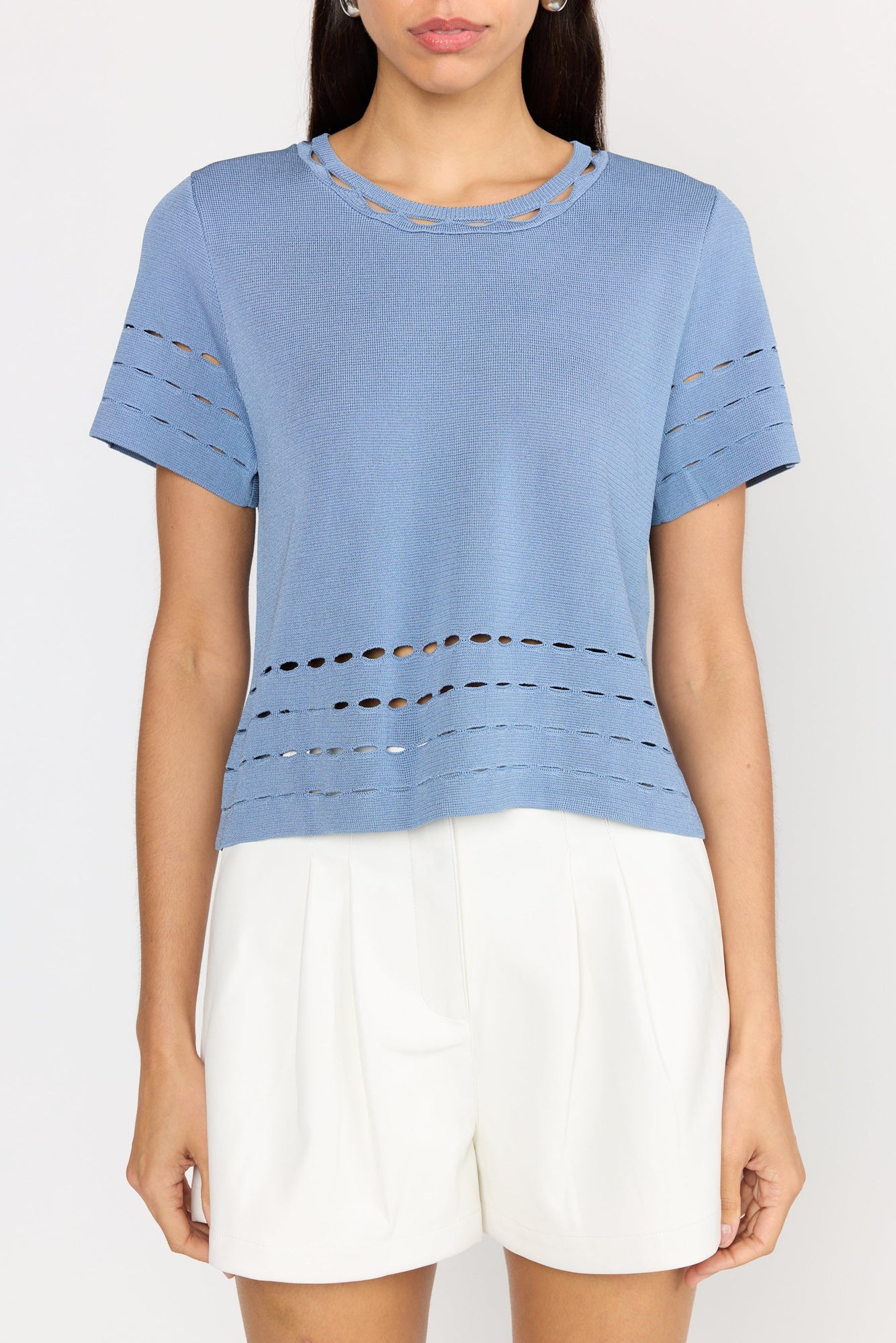 Clio Top | Dusty Blue