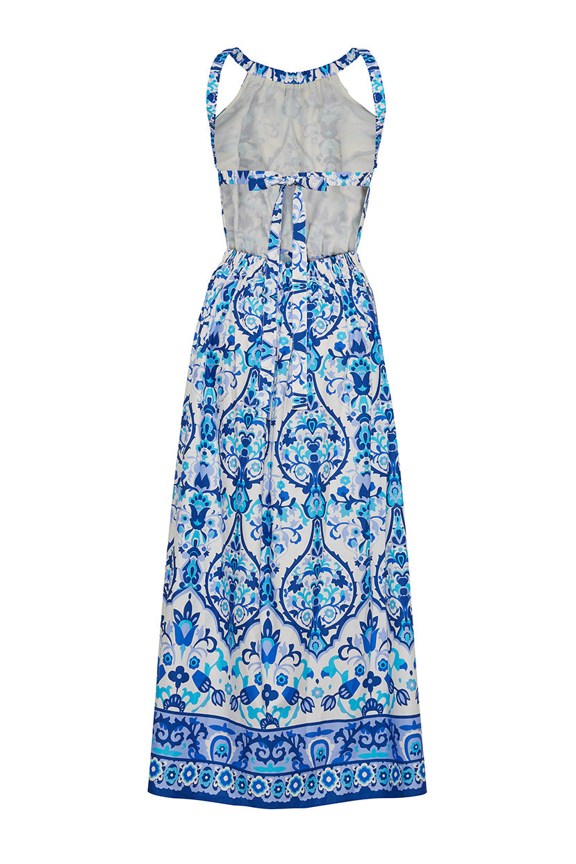 Colomba Dress | Damask Blue