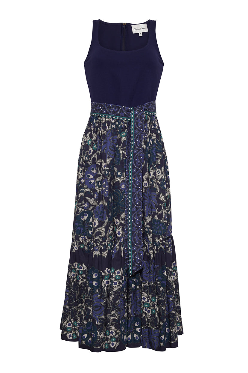 Amora Dress | Blue Bogata Scarf