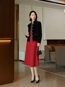 Sheep Wool Dress | Red
