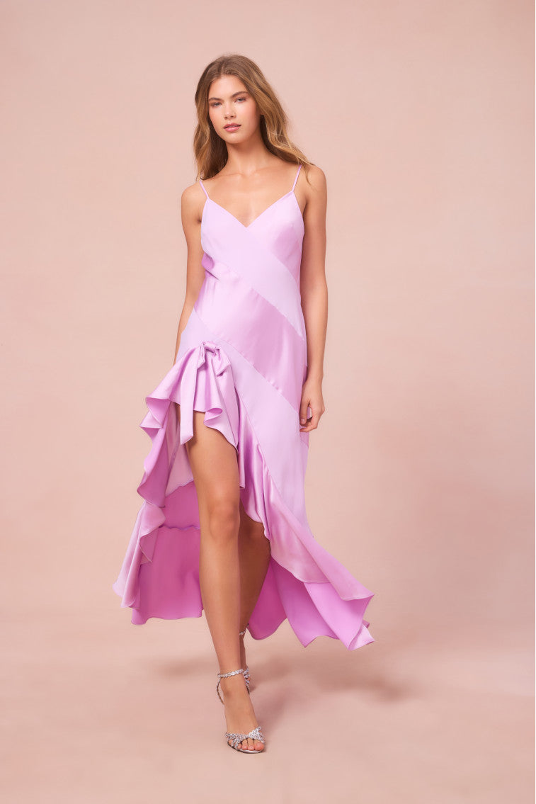 LoveShackFancy | Mallee Satin Asymmetrical Dress