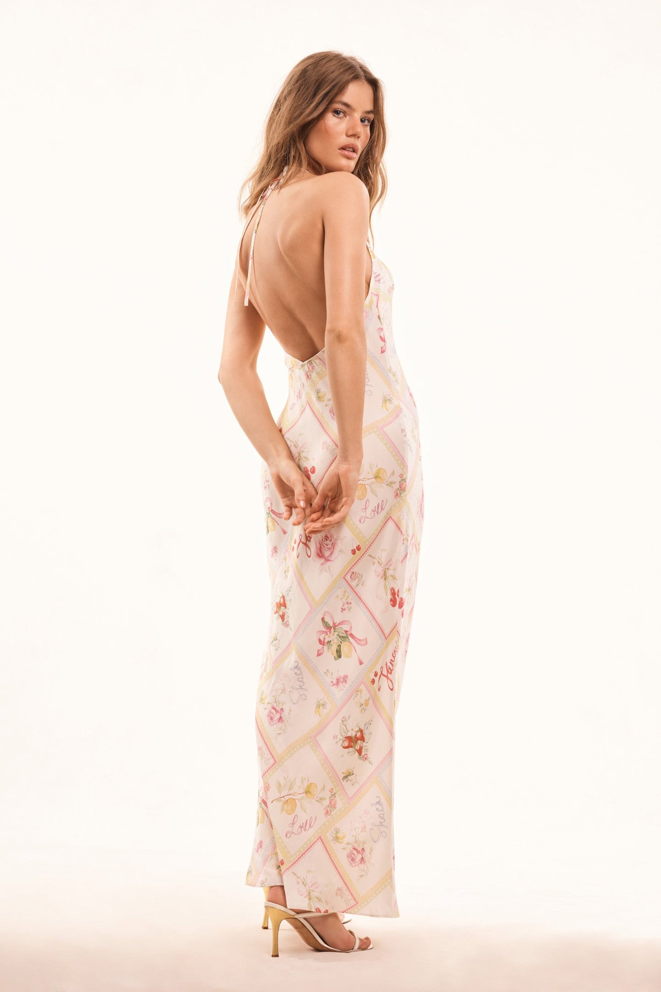 LoveShackFancy | Brynthe Silk-Blend Fruit Print Dress | Tutti Fruitti