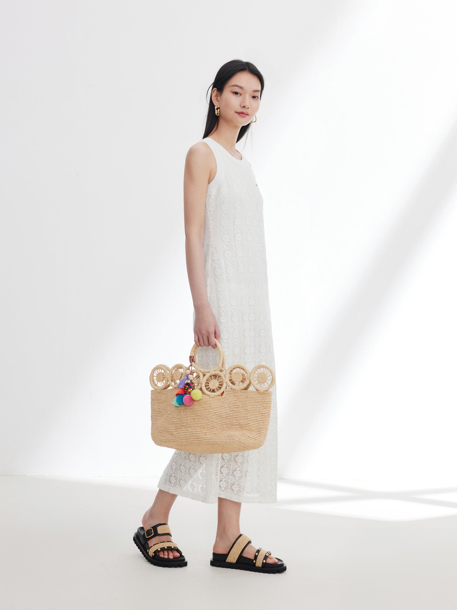 Sleeveless Dress | White