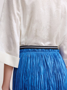 High-Waisted Skirt | Blue