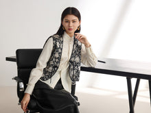Floral Print Vest | Black