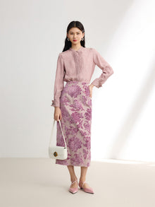 Floral skirt | Purple