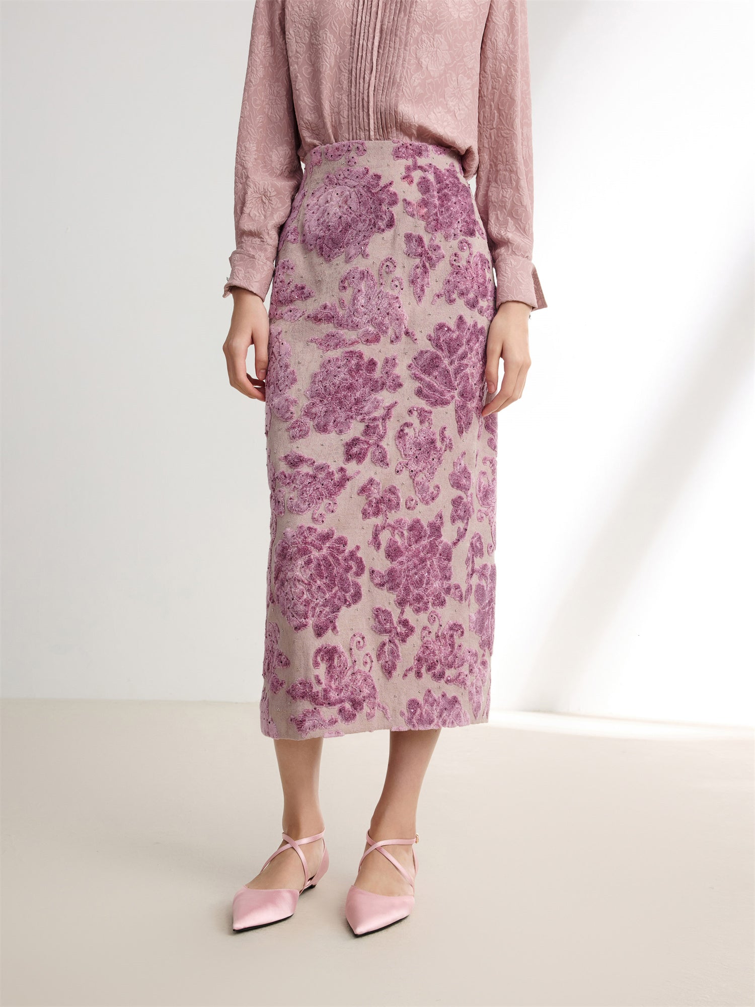 Floral skirt | Purple