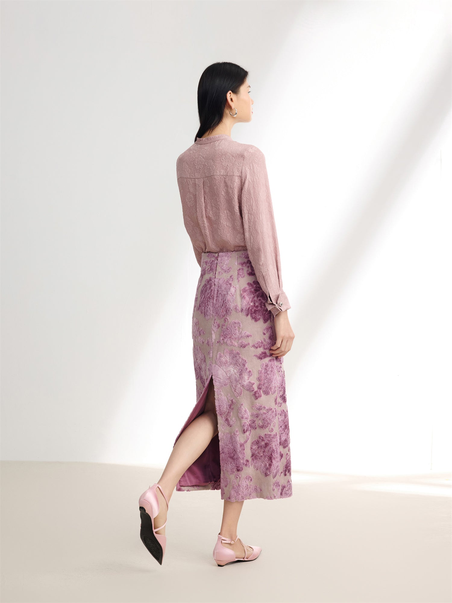 Floral skirt | Purple