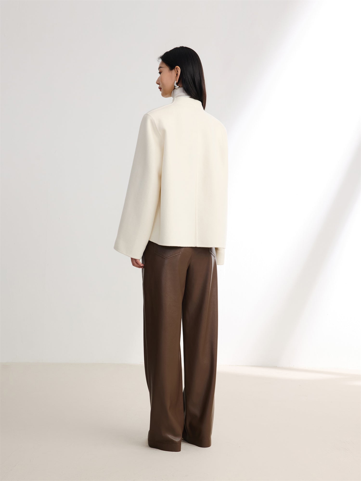 Selected Cashmere Coat | White