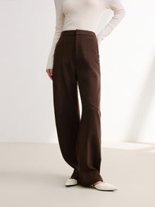 Wide Leg Pants | Brown