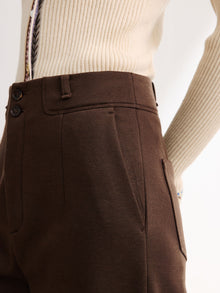 TENCEL Wool Pants | Brown