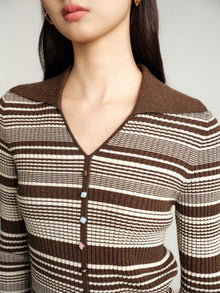 Collared Pullover | Brown