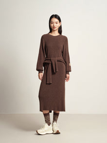 Knit Dress | Brown