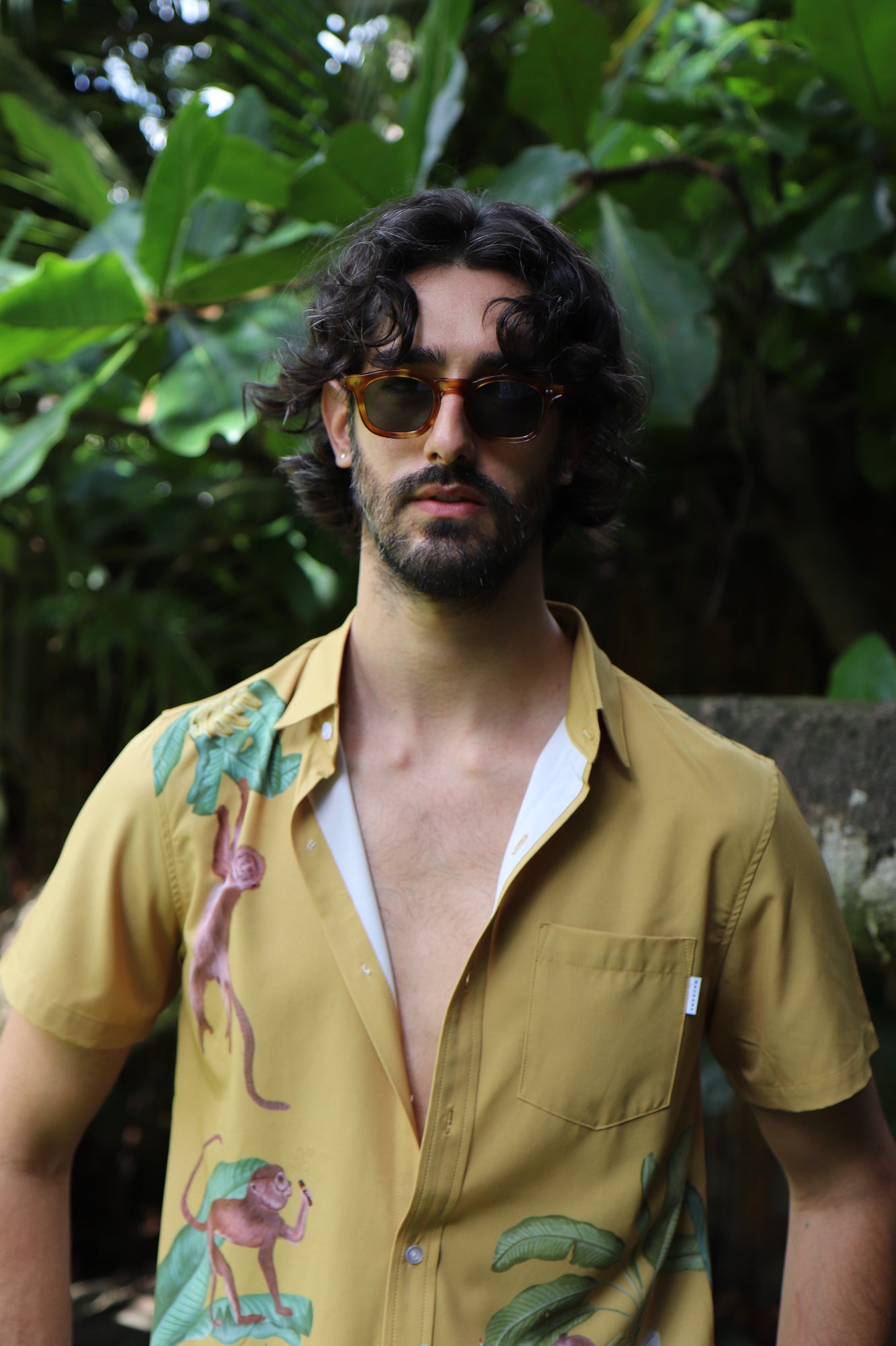Monkey Weekend Shirt | Yellow