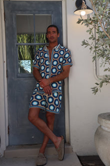 Evil Eye Knit Shirt | Blue