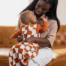 Bamboo Classic Sleep Sack (Non-Weighted) | Rust Checkerboard